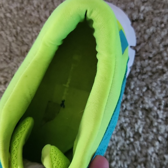 Champion blue & neon green sneakers Size 12 women's - Picture 6 of 6